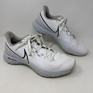Nike React Infinity Pro Golf Shoes White Black Mens 13 CT6620-105